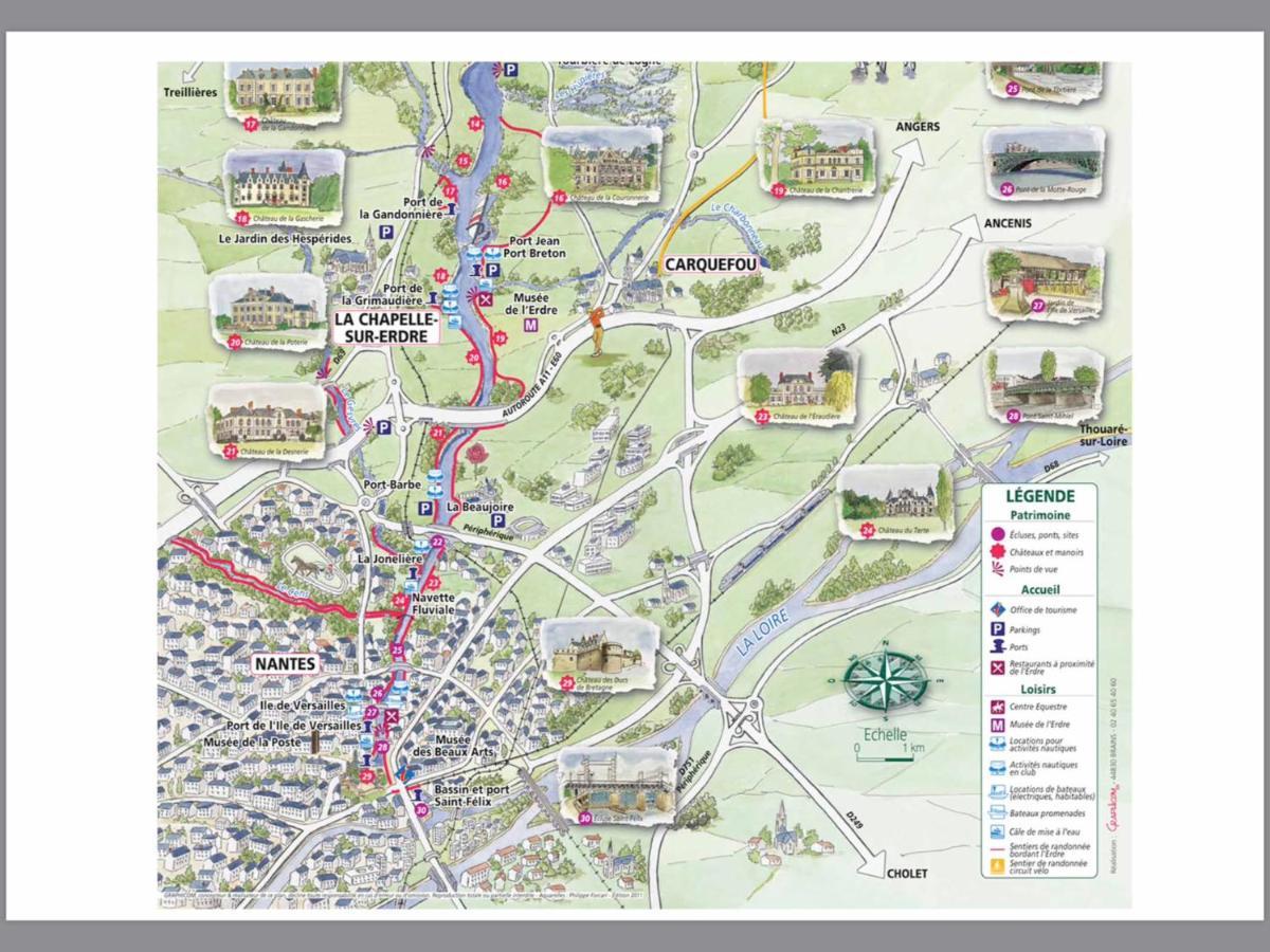 Logement Climatise Erdre Riviere La Chapelle-Sur-Erdre Ngoại thất bức ảnh